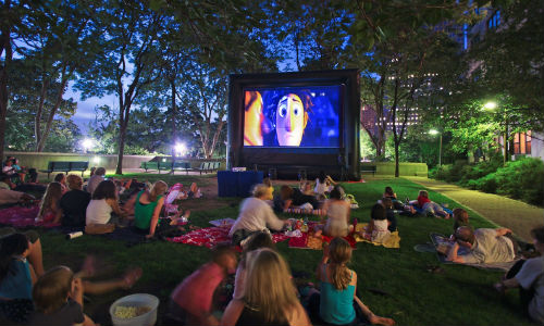 Movies in the Park in Marysville, Ohio