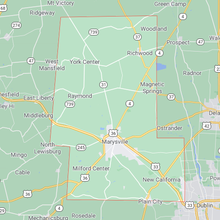 Map Of Union County, Ohio